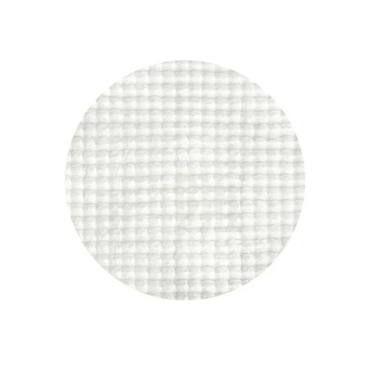 Bubble White Round Washable Rug by Rug Culture-200X200CM