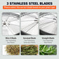 Bud Leaf Bowl Trimmer 19’’ Tumble Stainless Steel Blades