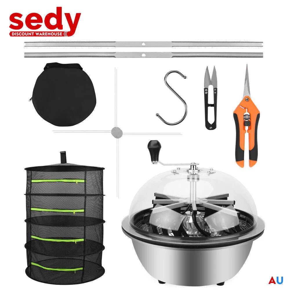 Bud Leaf Bowl Trimmer 19’’ Tumble Stainless Steel Blades