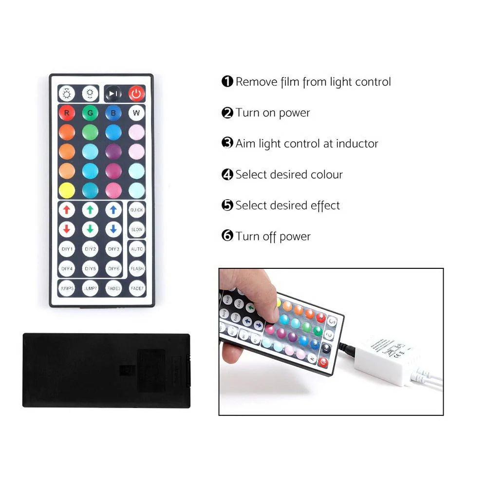 Buffet Sideboard Cabinet LED High Gloss Storage Cupboard 2