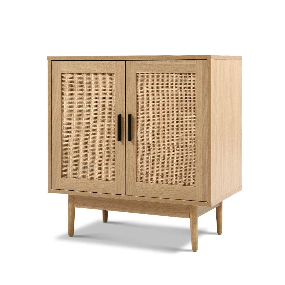 Buffet Sideboard Cabinet Storage Rattan Hallway Table