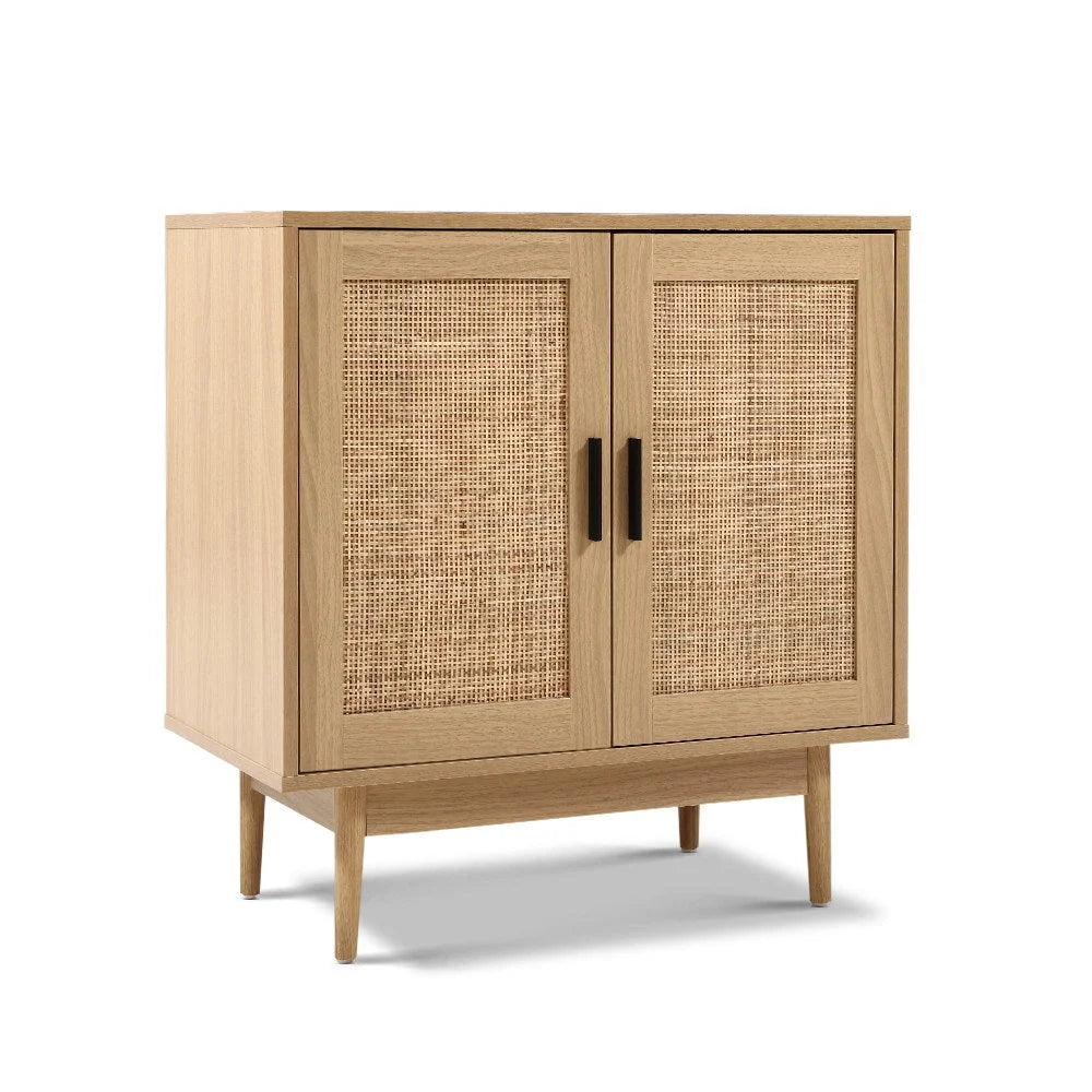 Buffet Sideboard Cabinet Storage Rattan Hallway Table