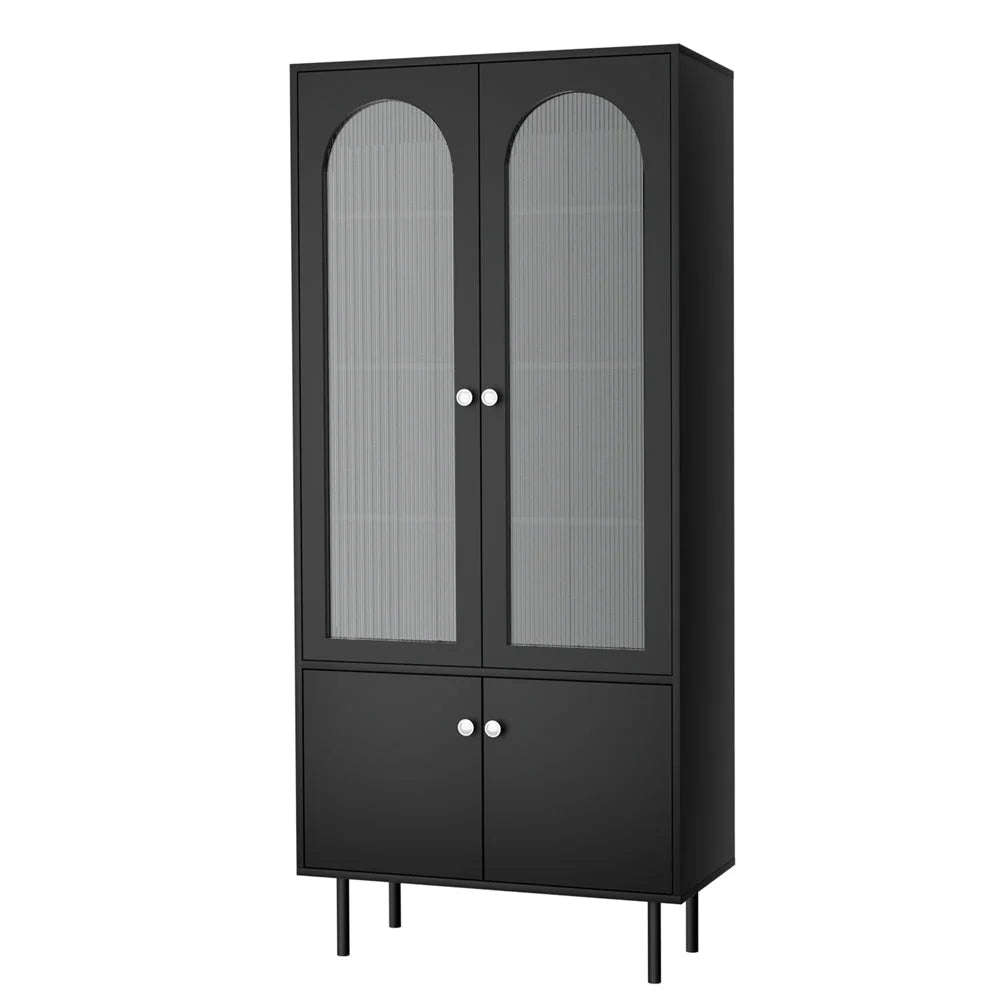 Buffet Sideboard Cupboard Cabinet - Black - Furniture