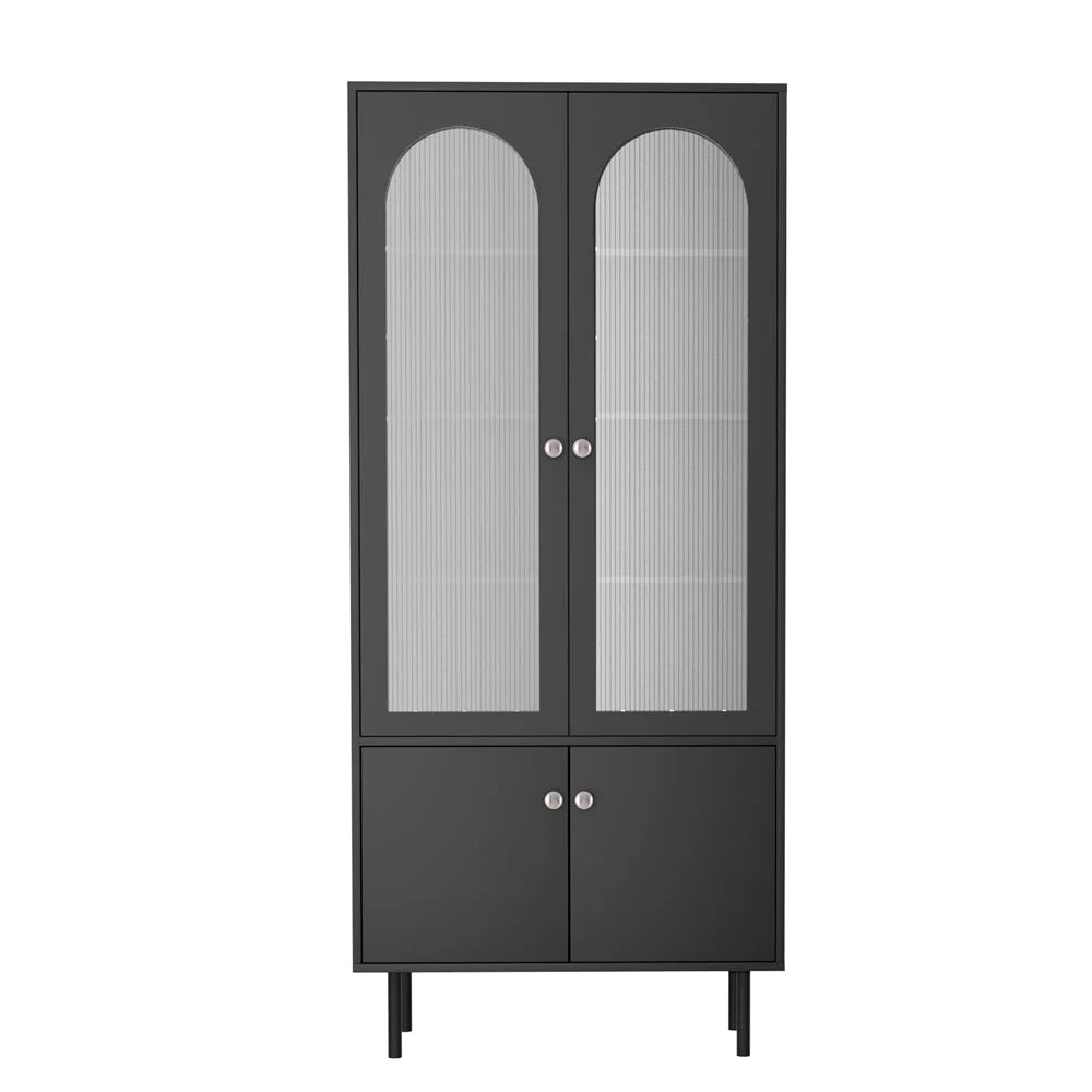 Buffet Sideboard Cupboard Cabinet - Black - Furniture