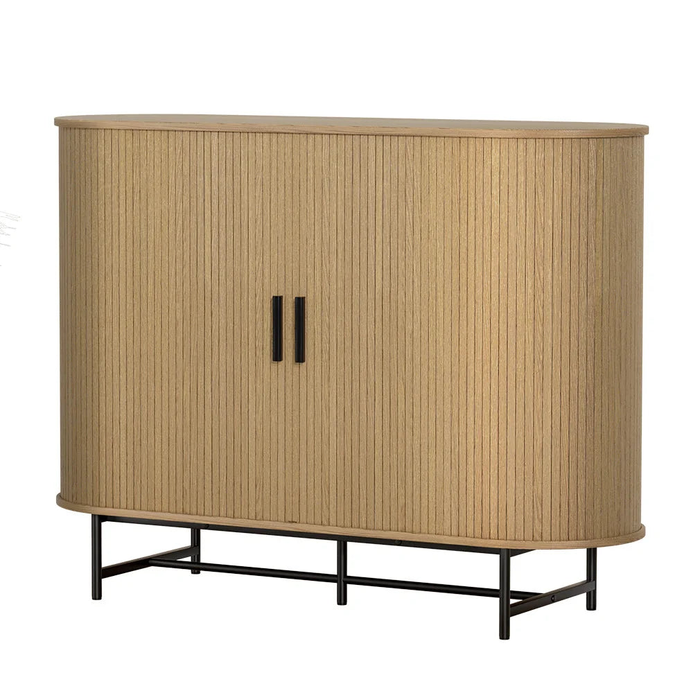 Buffet Sideboard Cupboard Cabinet Sliding Doors Pantry