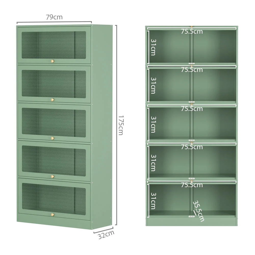 Buffet Sideboard Cupboard Cabinet Storage Mesh Doors Metal