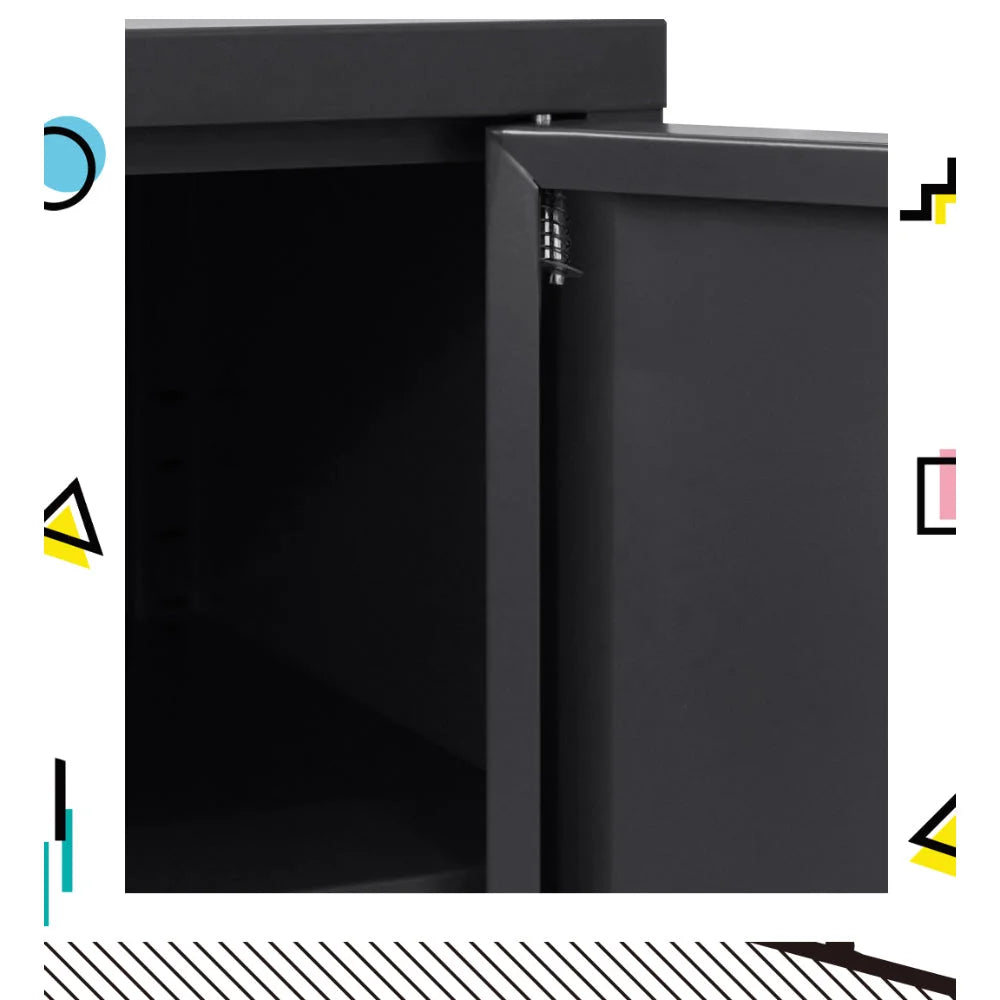 Buffet Sideboard Metal Cabinet BASE Charcoal