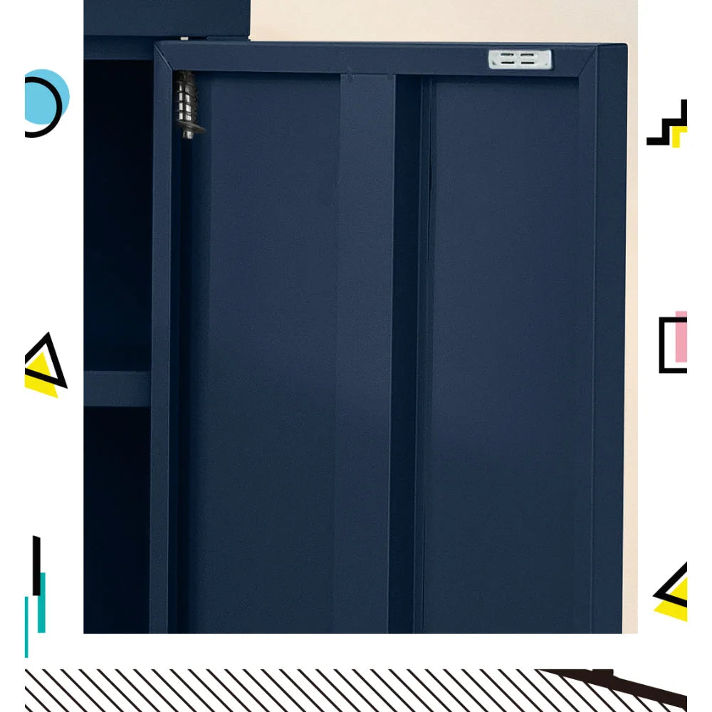 Metal Buffet Sideboard Cabinet Sweetheart Artissin Locker Storage Blue