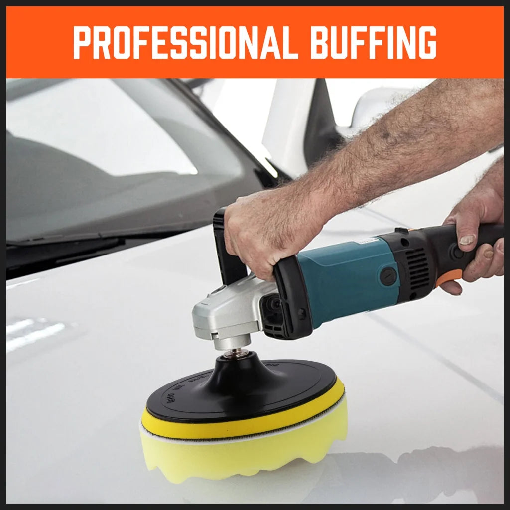 Buffing Waxing Pads Kit 11Pc Sponge Set 6’’ Car Polisher