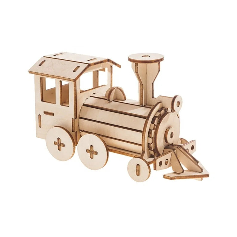 Build and Paint your own locomotive train Kids wood model