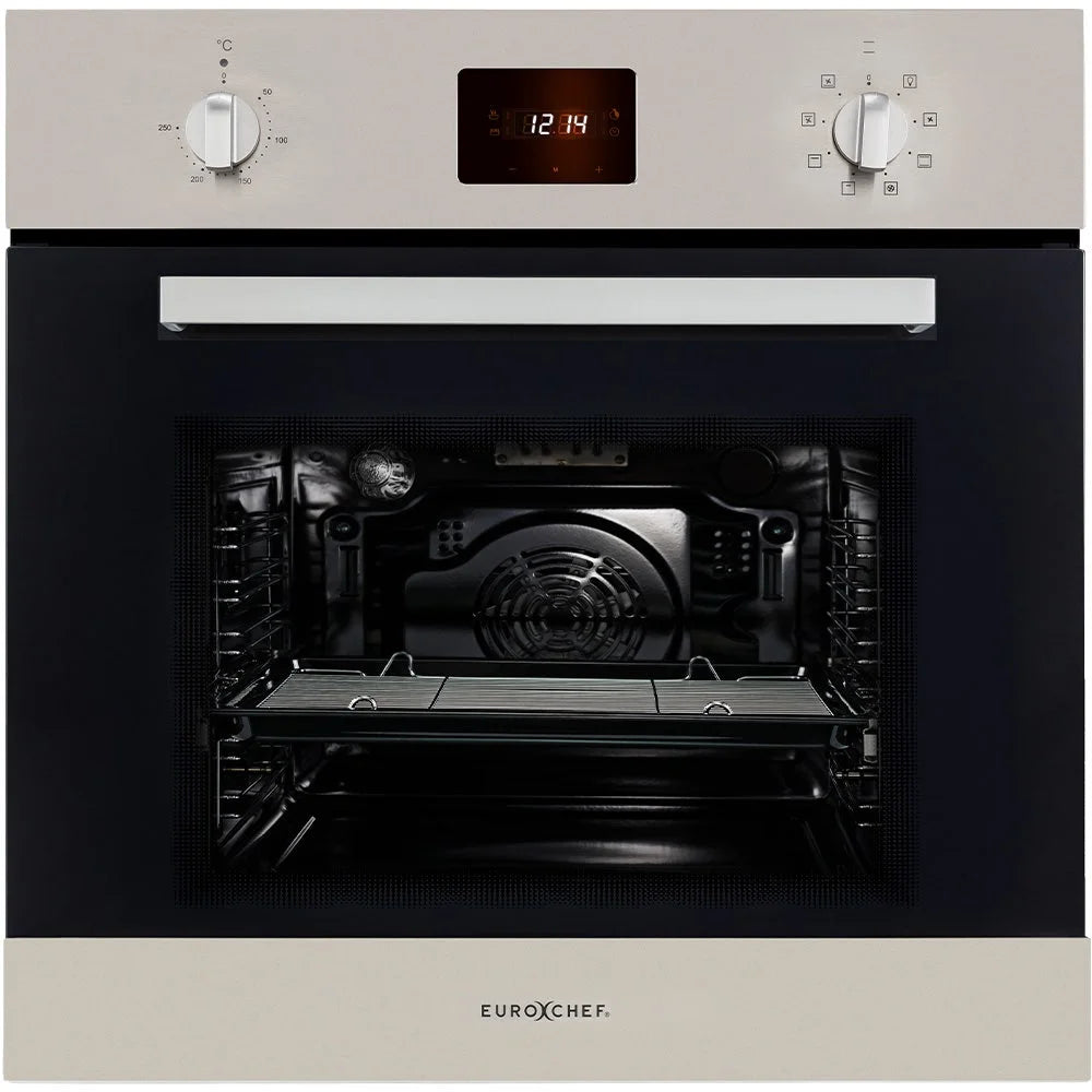Built-in Oven Fan Forced 80L Stainless Steel - EuroChef