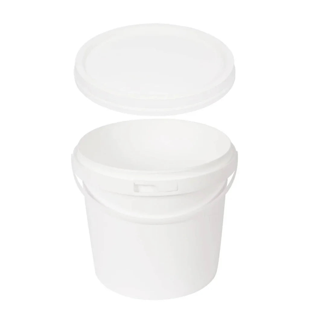 Bulk 10x 5L Plastic Buckets with Lids