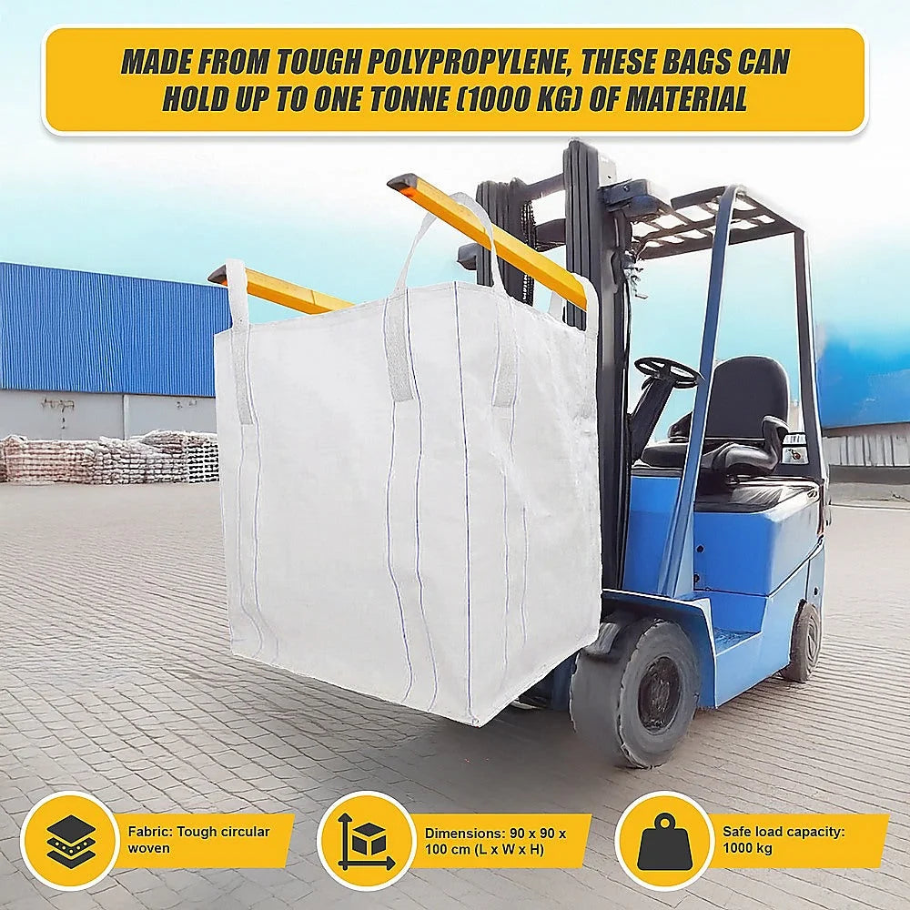 Bulk Builder Bags 4 x 1 Tonne FIBC Polypropylene UV Rated