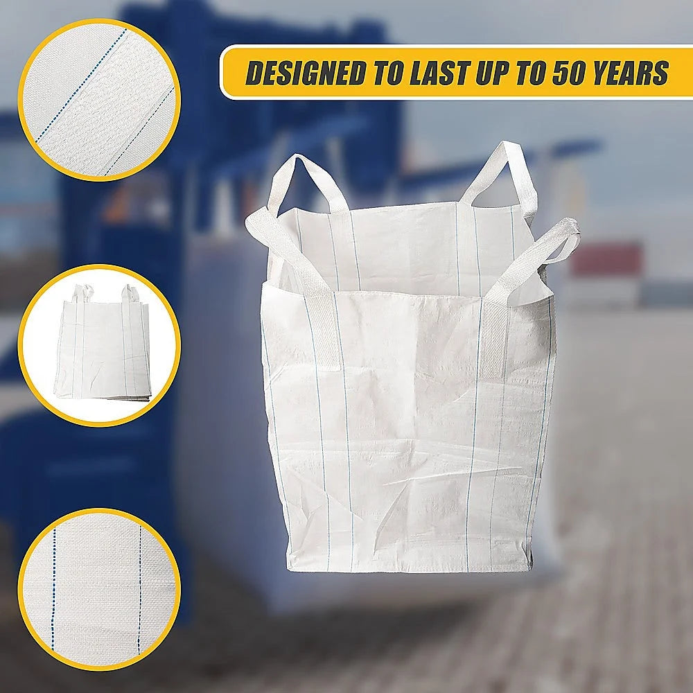Bulk Builder Bags 4 x 1 Tonne FIBC Polypropylene UV Rated