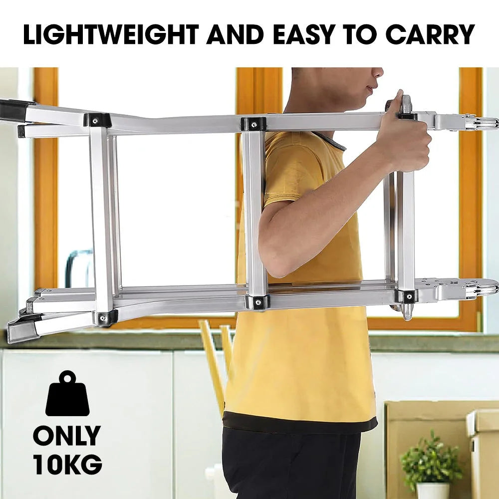 Bullet 2.9m Folding Aluminium Multipurpose Ladder w/