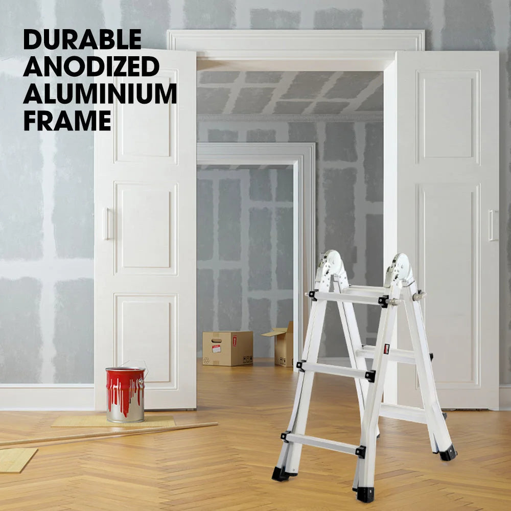 Bullet 2.9m Folding Aluminium Multipurpose Ladder w/