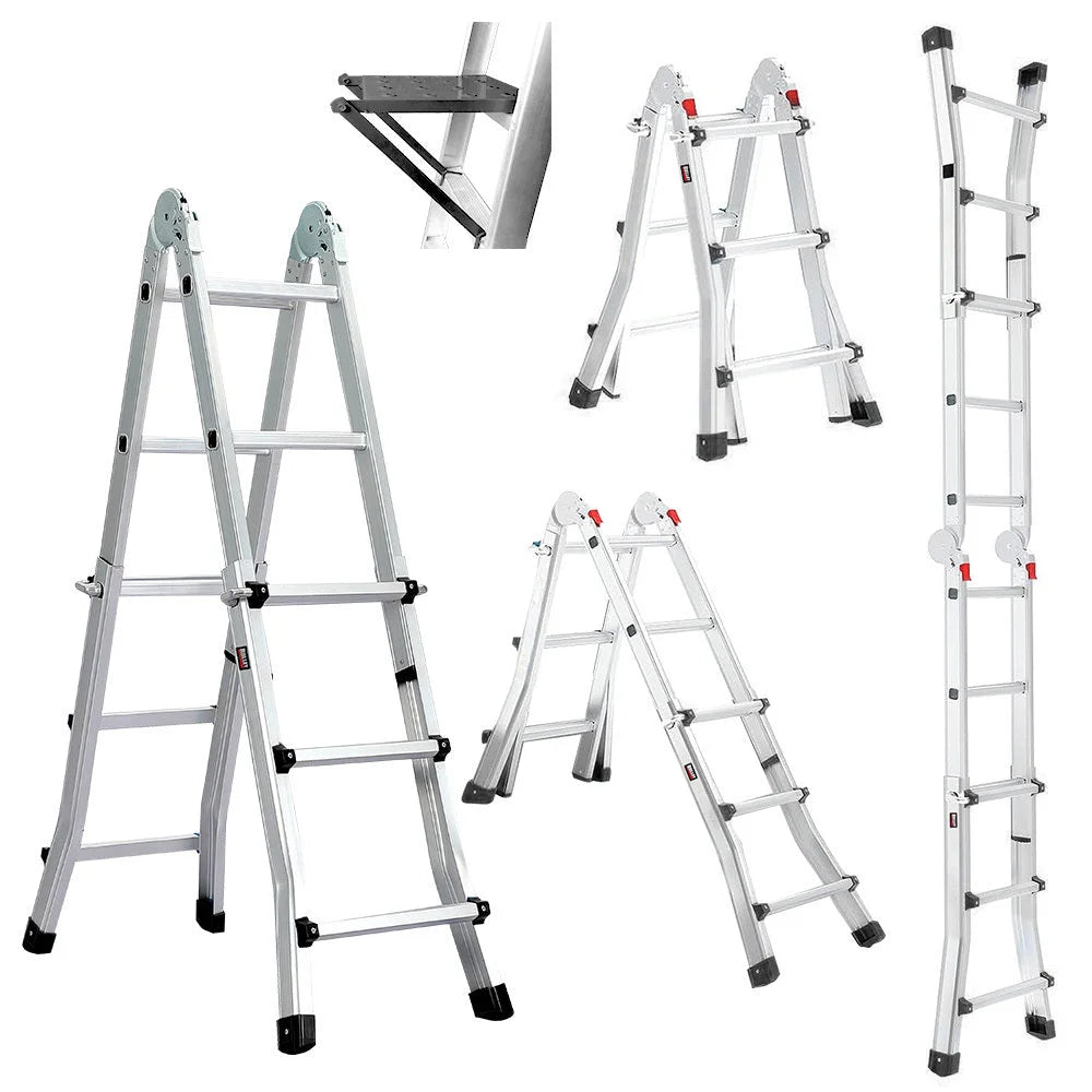 Bullet 2.9m Folding Aluminium Multipurpose Ladder w/