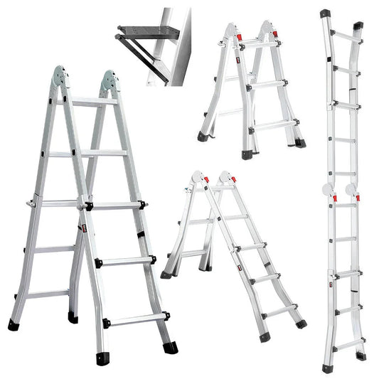 Bullet 2.9m Folding Aluminium Multipurpose Ladder w/