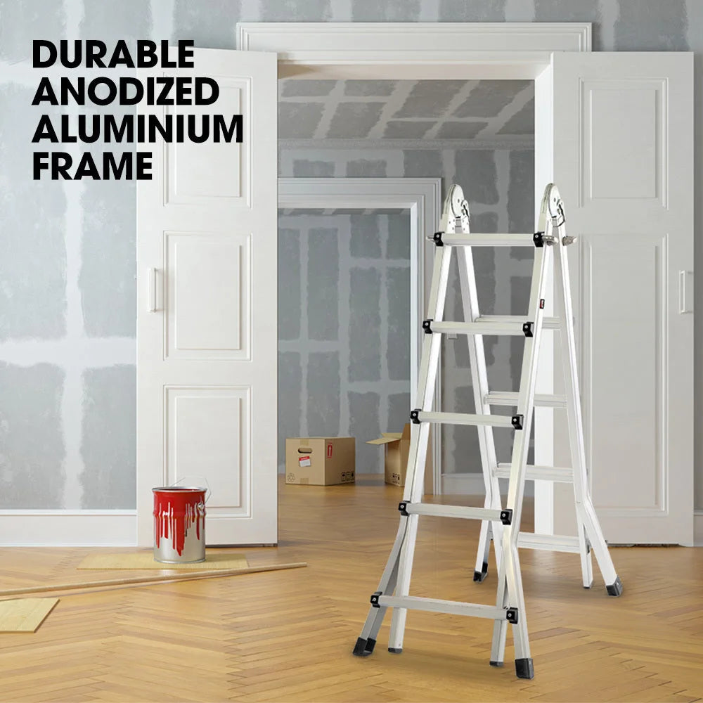 Bullet 5.1m Folding Aluminium Multipurpose Ladder w/