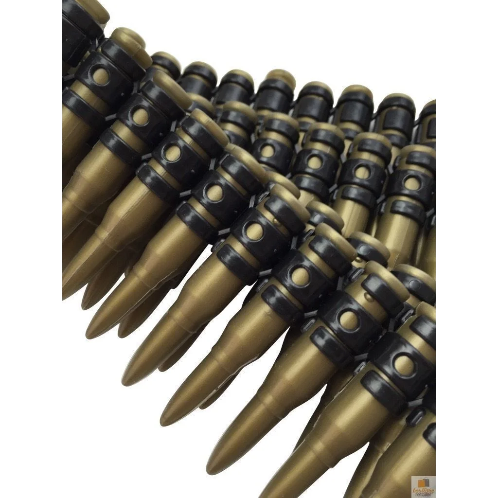BULLET BELT Plastic Bandolier Costume Party Commando Army