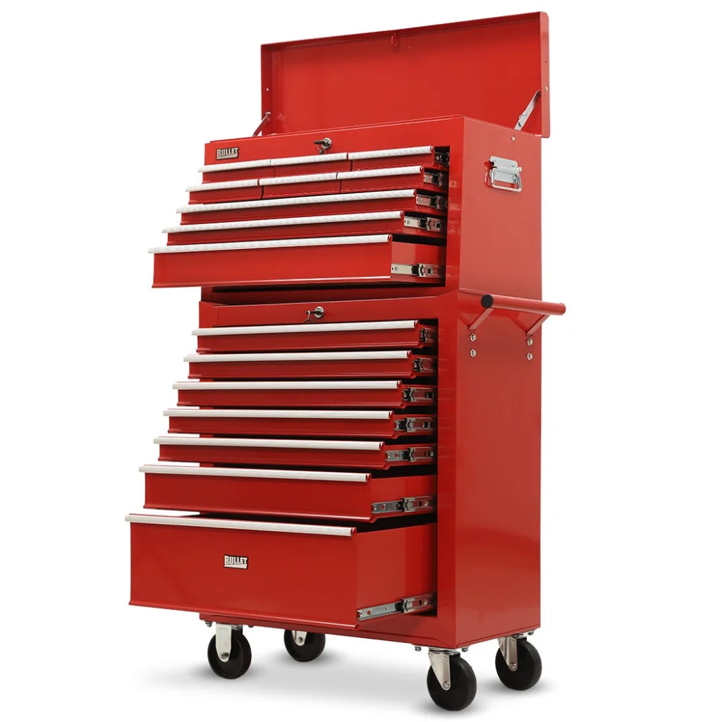 Bullet Pro 16 Drawer Tool Box Cabinet Chest Storage Toolbox