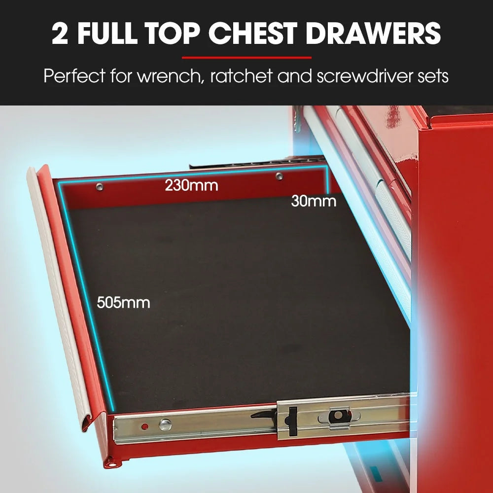 Bullet Pro 16 Drawer Tool Box Cabinet Chest Storage Toolbox