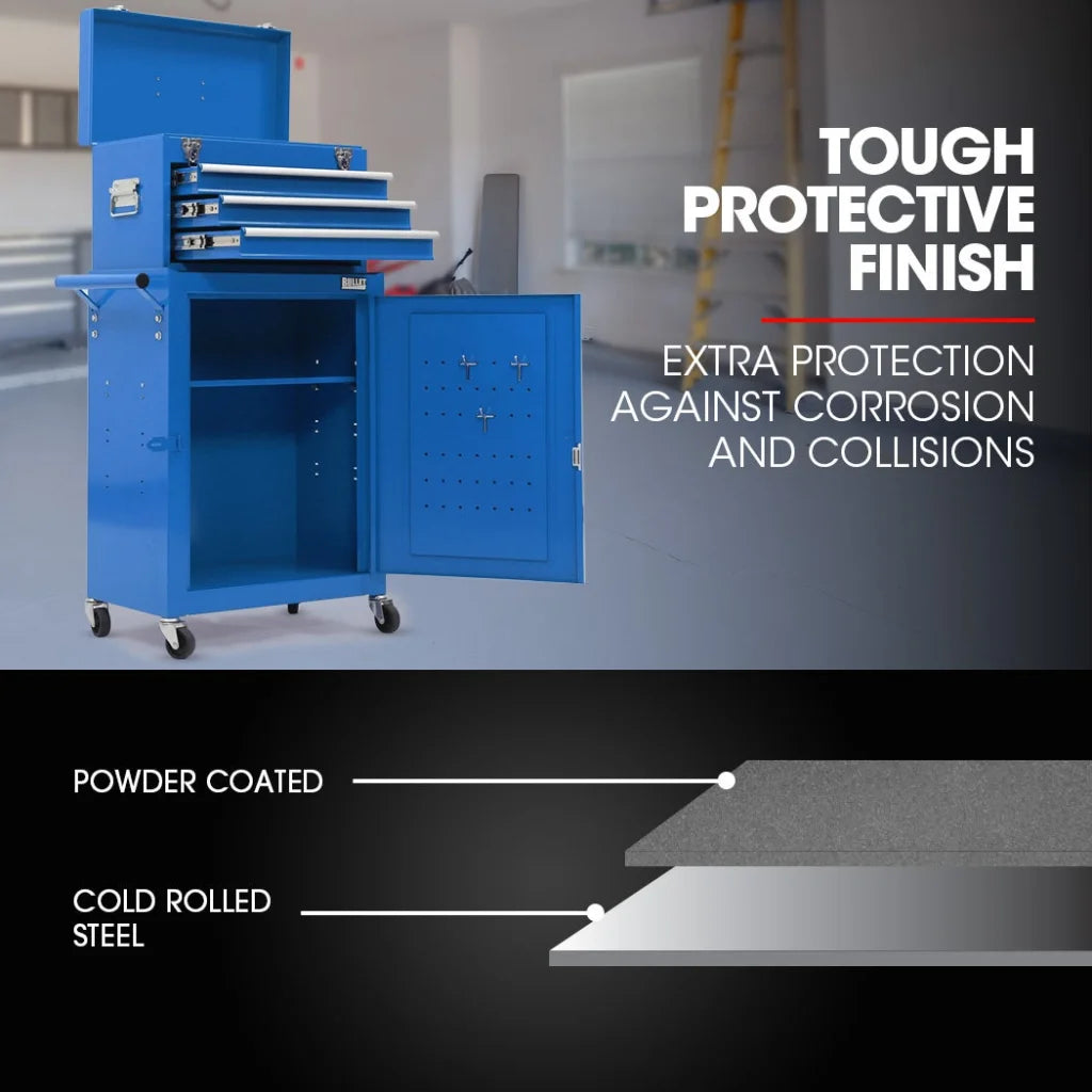 Bullet Pro 3 Drawer Tool Box Cabinet Trolley Storage