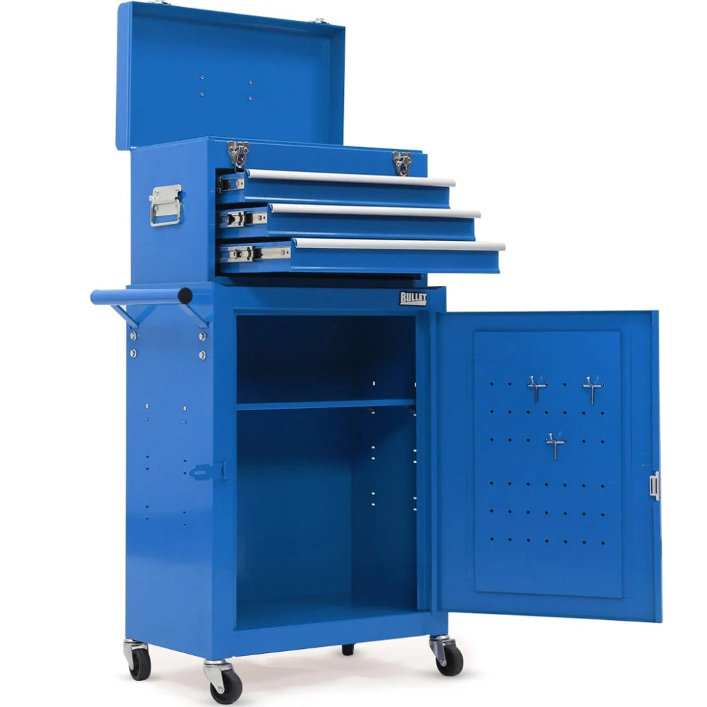 Bullet Pro 3 Drawer Tool Box Cabinet Trolley Storage