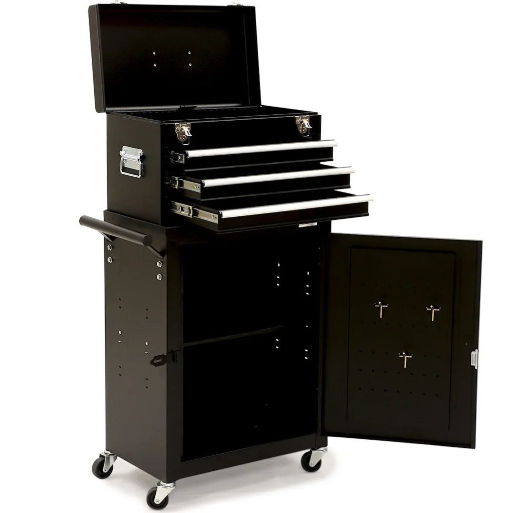 Bullet Pro 3 Drawer Tool Box Cabinet Trolley Storage