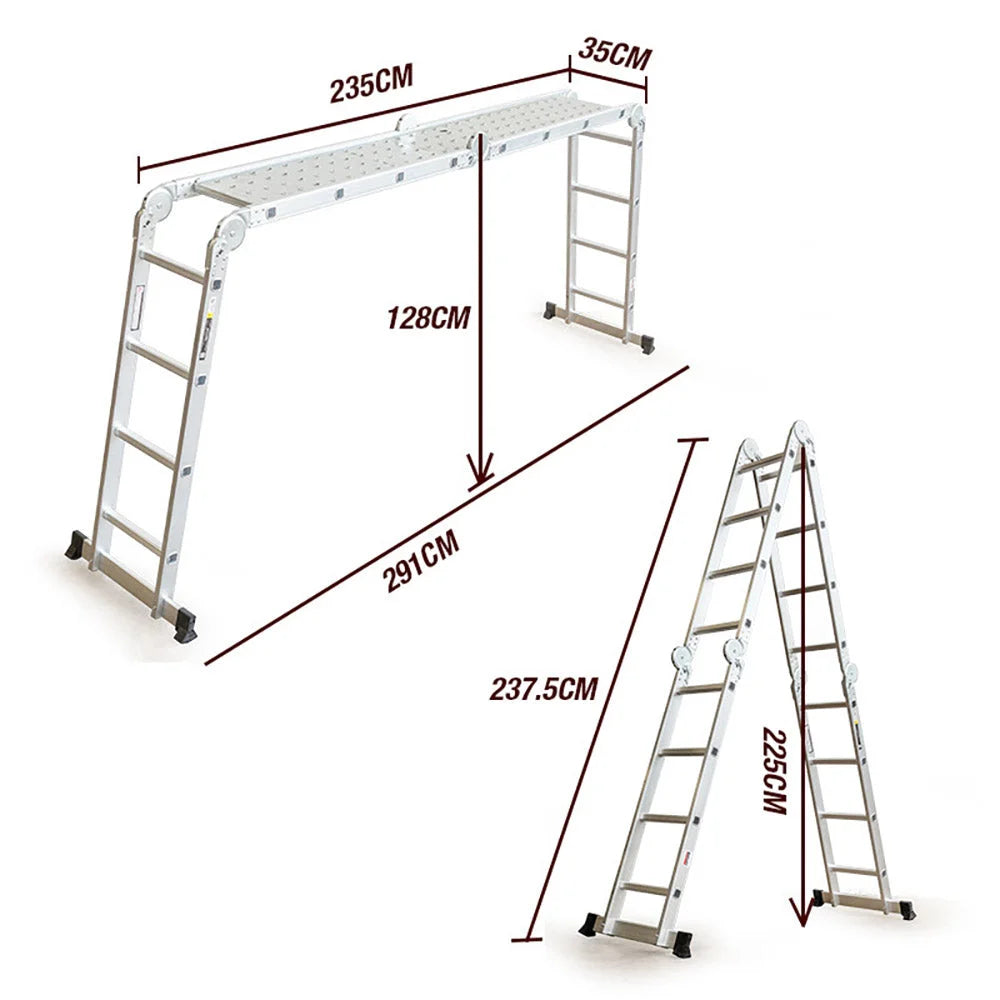 BULLET Pro 4.7m Multi-Purpose Ladder Aluminium Extension