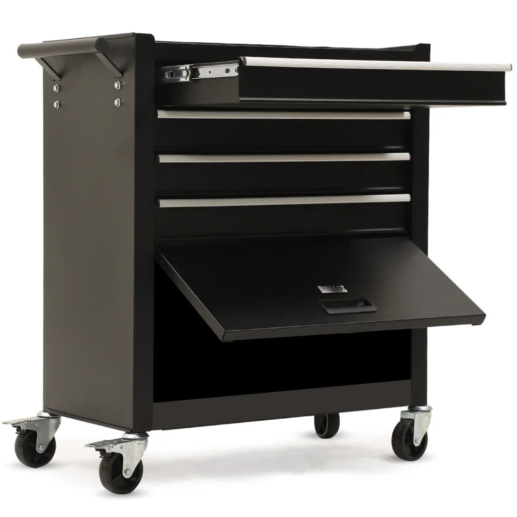 Bullet Pro 4 Drawer Tool Box Cabinet Trolley Storage