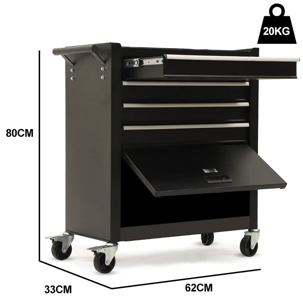 Bullet Pro 4 Drawer Tool Box Cabinet Trolley Storage