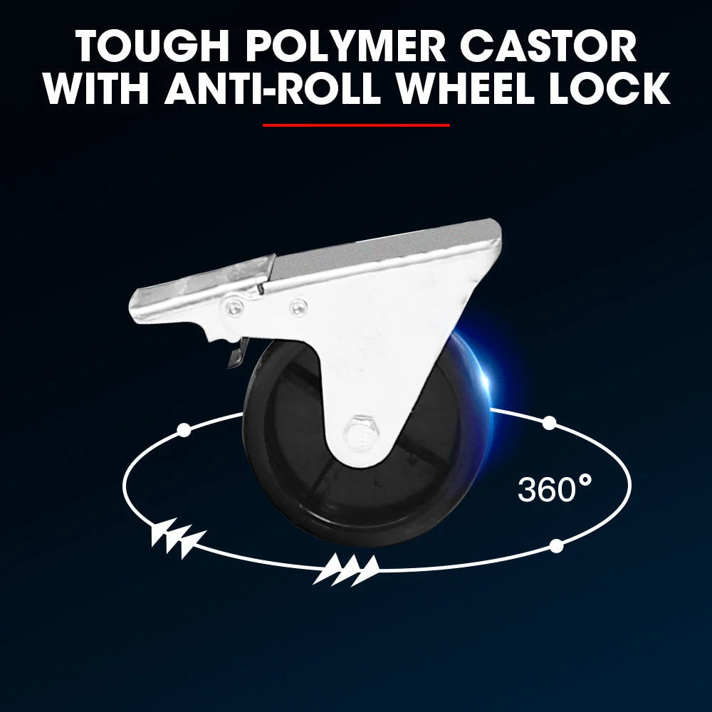 Bullet Pro 4 Drawer Tool Box Cabinet Trolley Storage