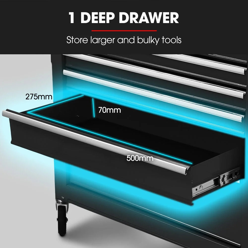 BULLET Pro 7 Drawer Tool Box Cabinet Trolley Storage