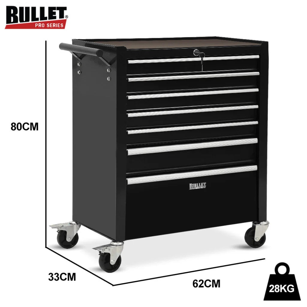 BULLET Pro 7 Drawer Tool Box Cabinet Trolley Storage