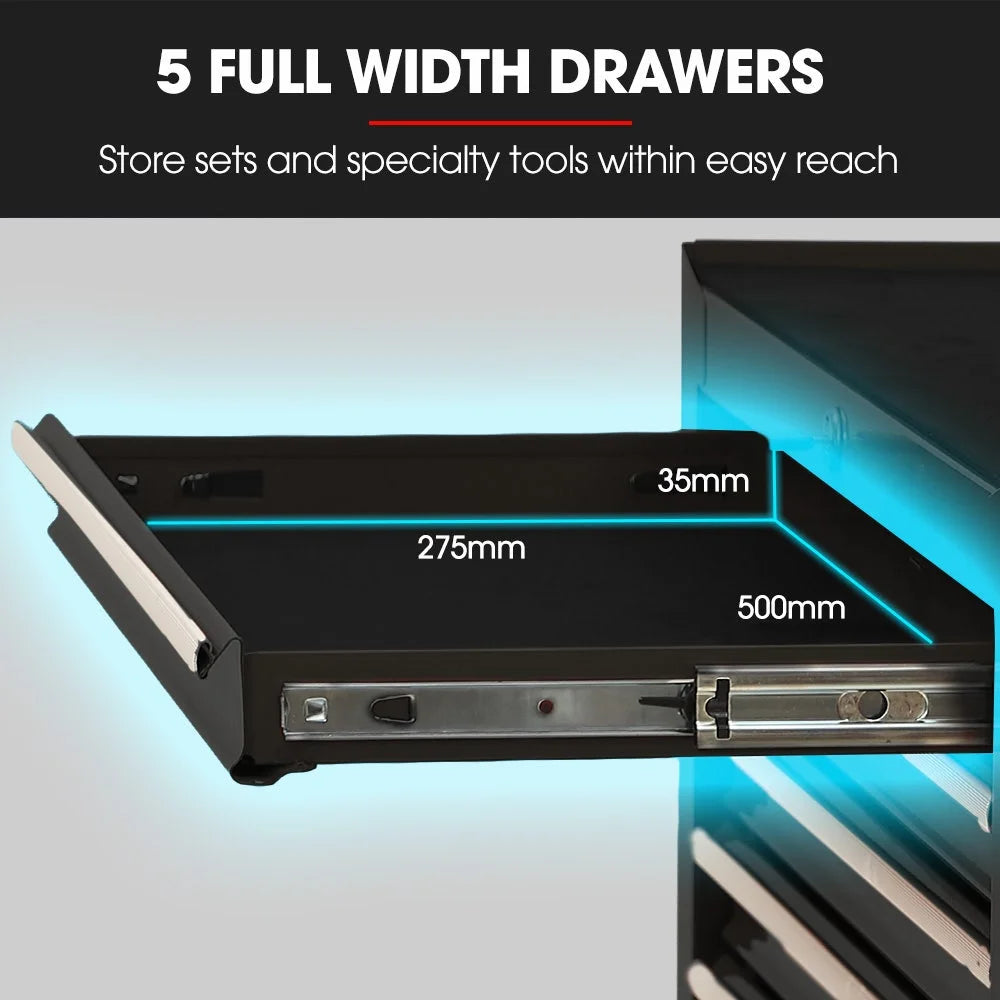 BULLET Pro 7 Drawer Tool Box Cabinet Trolley Storage