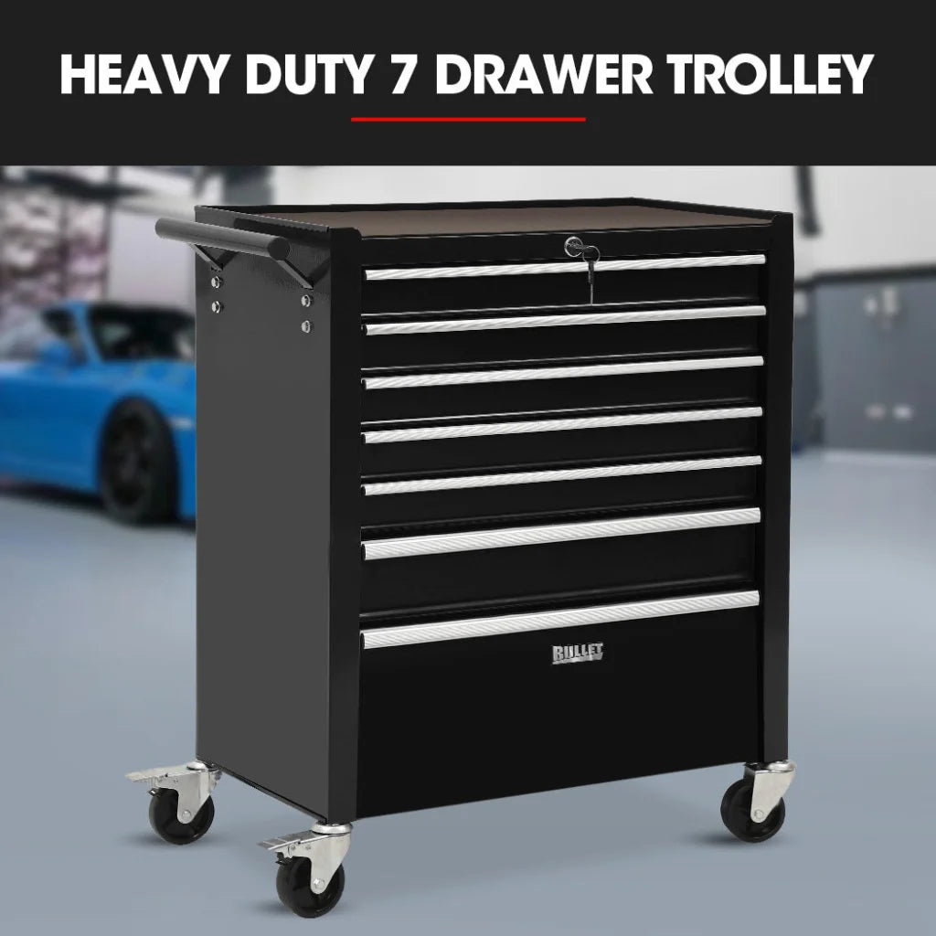 BULLET Pro 7 Drawer Tool Box Cabinet Trolley Storage
