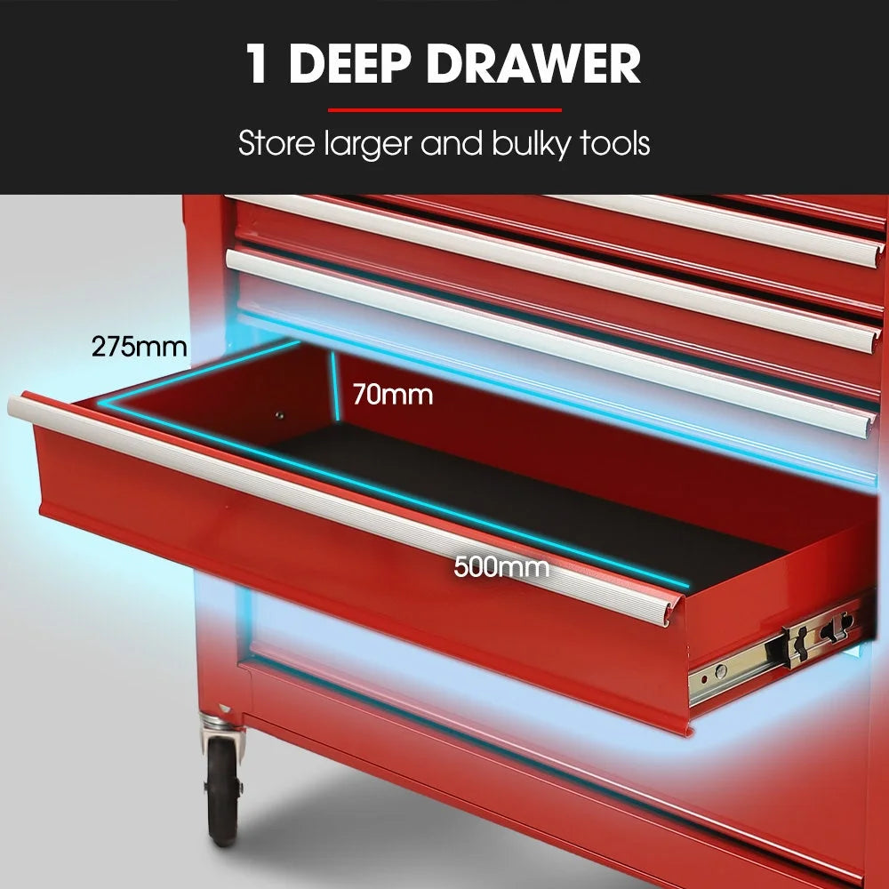 BULLET Pro 7 Drawer Tool Box Cabinet Trolley Storage