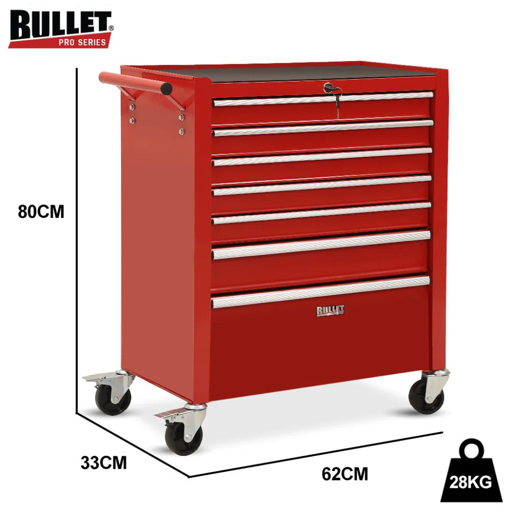 BULLET Pro 7 Drawer Tool Box Cabinet Trolley Storage