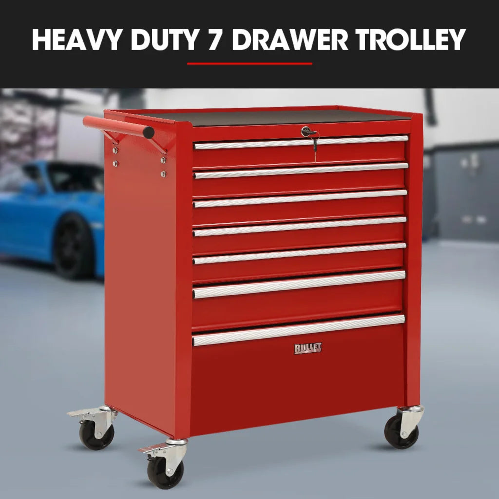 BULLET Pro 7 Drawer Tool Box Cabinet Trolley Storage