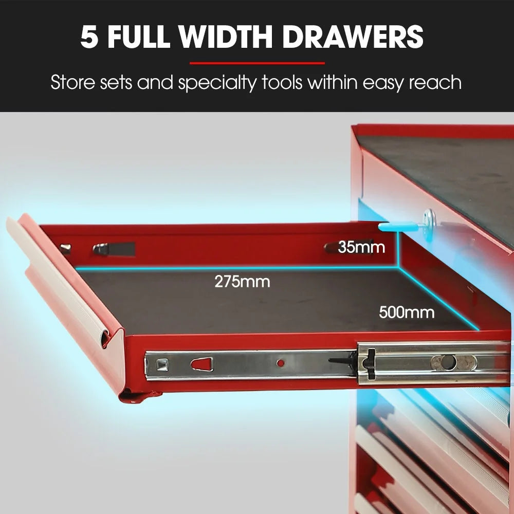 BULLET Pro 7 Drawer Tool Box Cabinet Trolley Storage