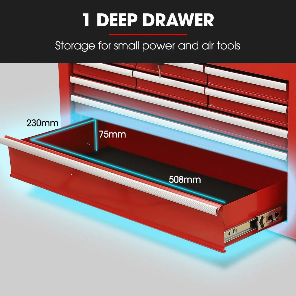 BULLET Pro 9 Drawer Tool Box Chest Organiser Mechanic