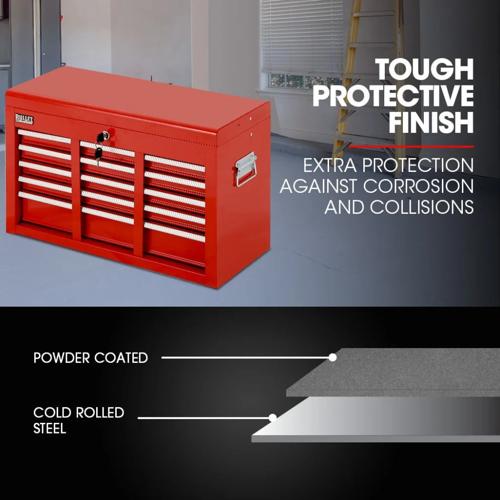 BULLET Pro 9 Drawer Tool Box Chest Organiser Mechanic
