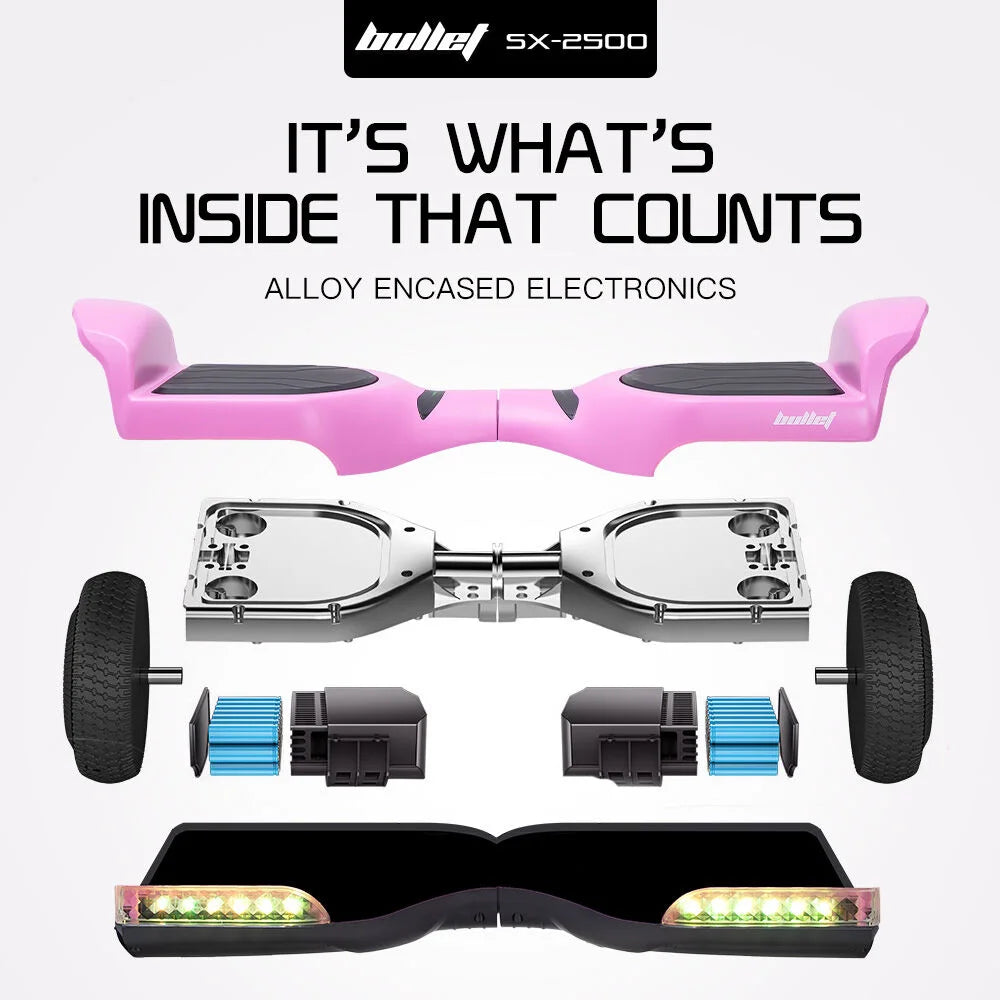 BULLET SX-2500 Hoverboard Scooter 500W Brushless UL