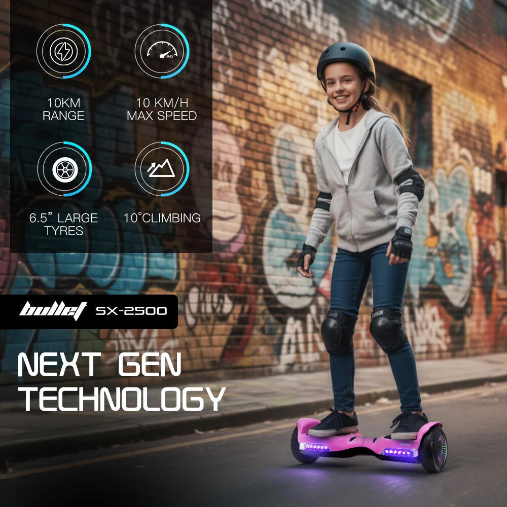 BULLET SX-2500 Hoverboard Scooter 500W Brushless UL