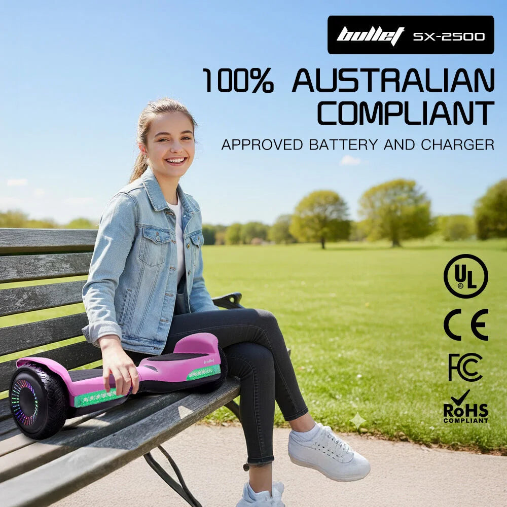 BULLET SX-2500 Hoverboard Scooter 500W Brushless UL