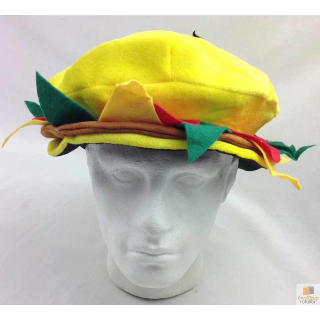 BURGER HAT Costume Party Adult Unisex Novelty Cap Funny