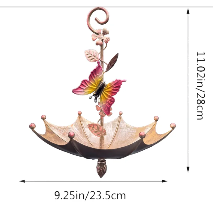Butterfly Charming Hanging Umbrella Bird Feeder