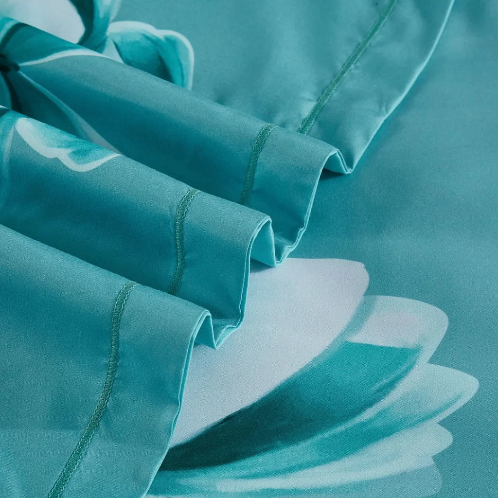 Butterfly Green Quilt Cover Set - Super King Size - Home &