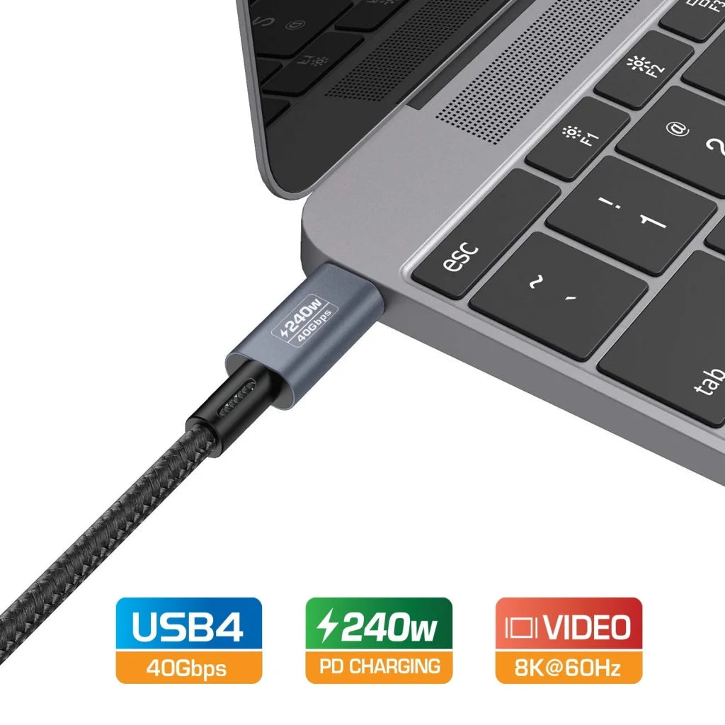CA612 USB-C to USB-C Cable USB4 40Gbps 5A 240W PD3.1